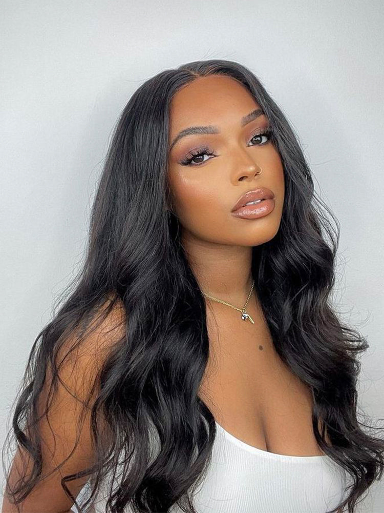Frodio Veralux™ Blend Human Hair Loose Wave Wig Middle Part Glueless Ready to Wear-34