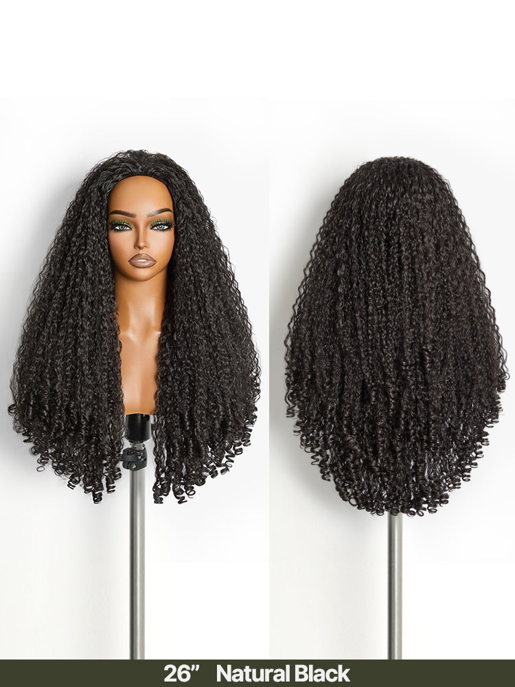 [Free Wigs Giveaway] Frodio Veralux™ Blend Human Hair Burmese Curly 3-in-1 Half Wig Spiral Ends-11