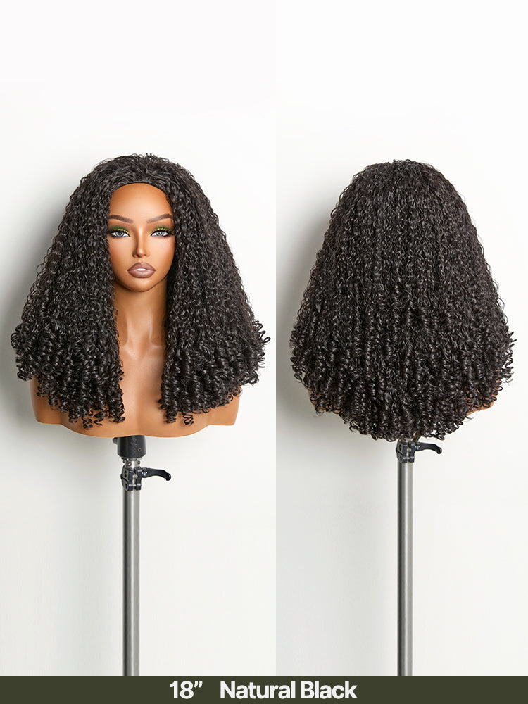 [Free Wigs Giveaway] Frodio Veralux™ Blend Human Hair Burmese Curly 3-in-1 Half Wig Spiral Ends-10