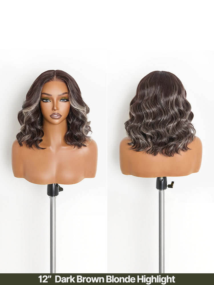 [Free Wigs Giveaway] Frodio Veralux™ Blend Human Hair Middle Part Loose Wave Wig Glueless Ready To Wear-16