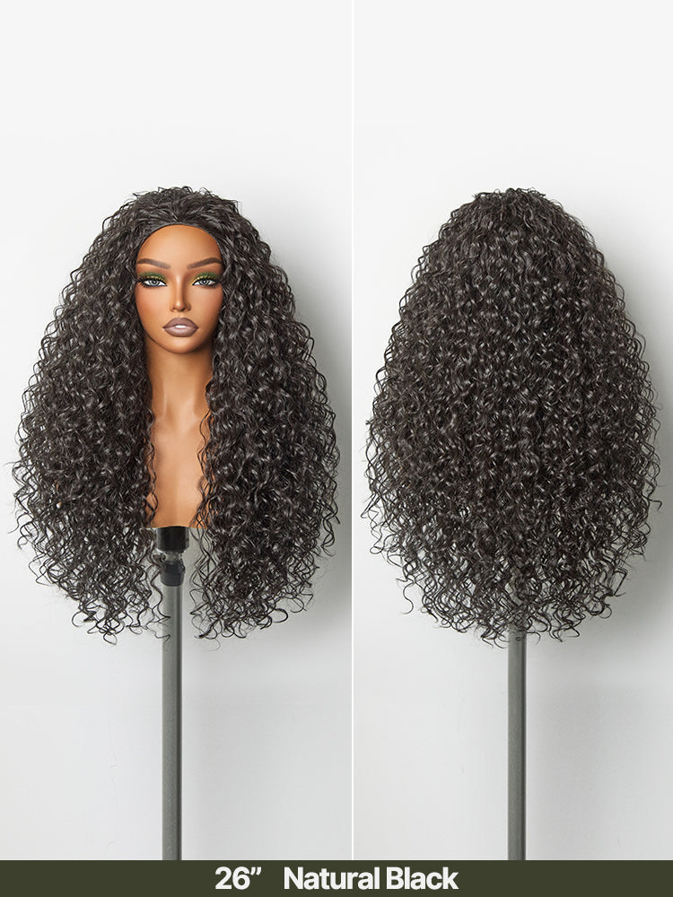 [Free Wigs Giveaway] Frodio Veralux™ Blend Human Hair Shaggy Waves 3-in-1 Half Wig Ready to Wear-10