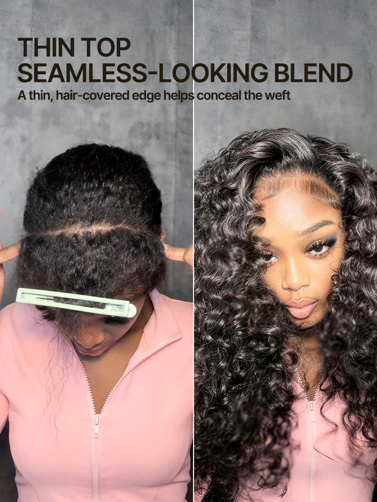 [Free Wigs Giveaway] Frodio Veralux™ Blend Human Hair Shaggy Waves 3-in-1 Half Wig Ready to Wear-03