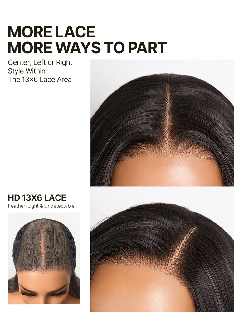 Frodio Veralux™ Blend Human Hair Face-Framing Layered Loose Wave Wig 13x6 Frontal Lace-04