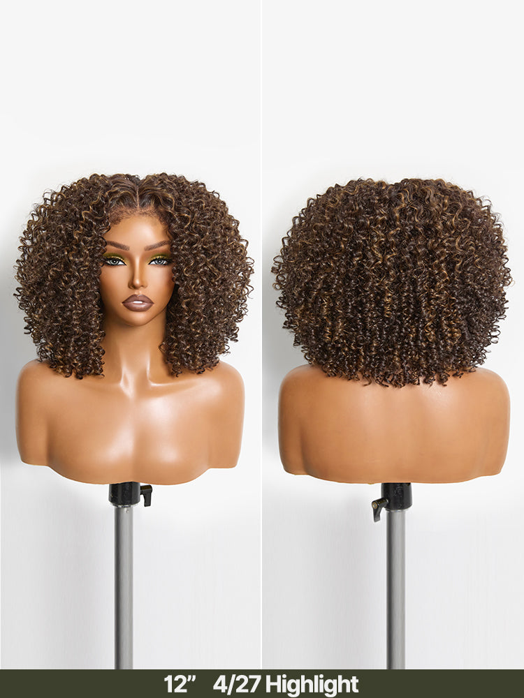 [Free Wigs Giveaway] Frodio Veralux™ Blend Human Hair Jerry Curly Wig 13x6 Frontal Lace Wig Glueless Wear and Go-11