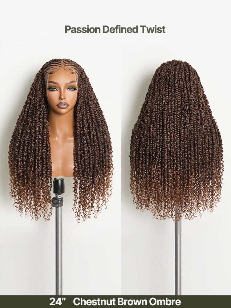 Frodio Veralux™ Fiber Passion Twist Wig 13x5 Frontal Lace Wig with Baby Hair-27