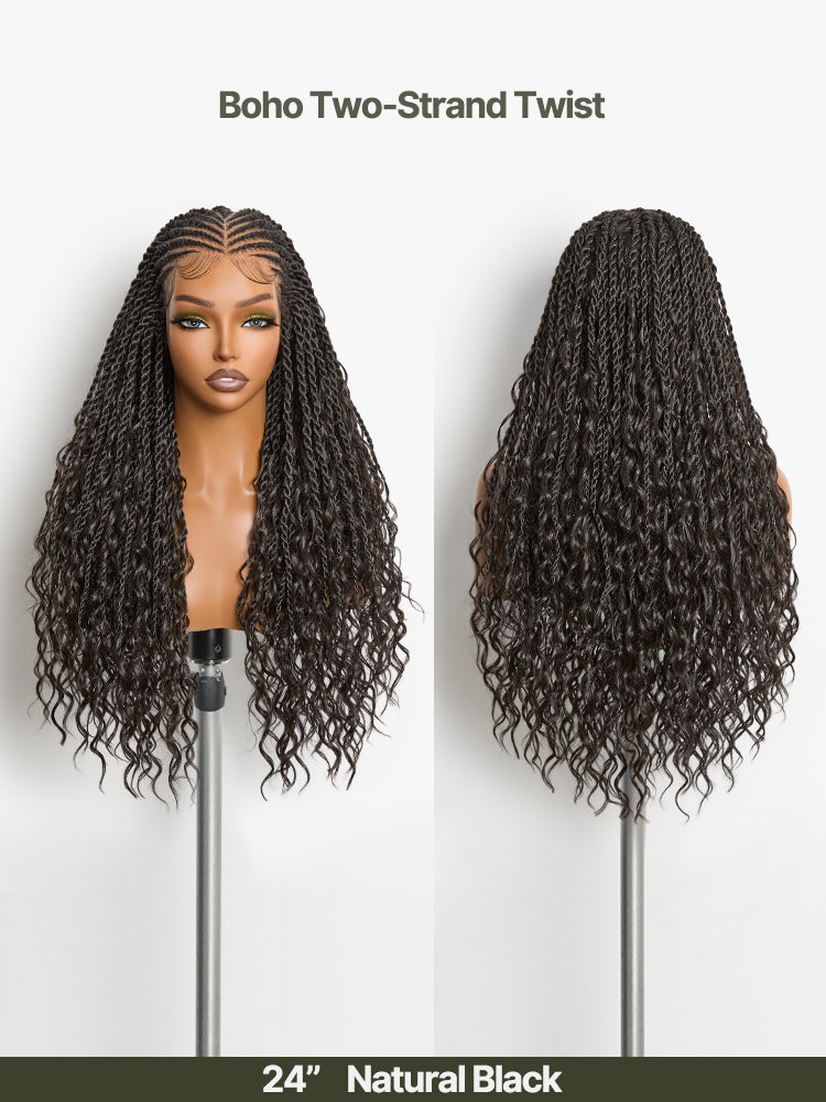 Frodio Veralux™ Fiber Passion Twist Wig 13x5 Frontal Lace Wig with Baby Hair-29