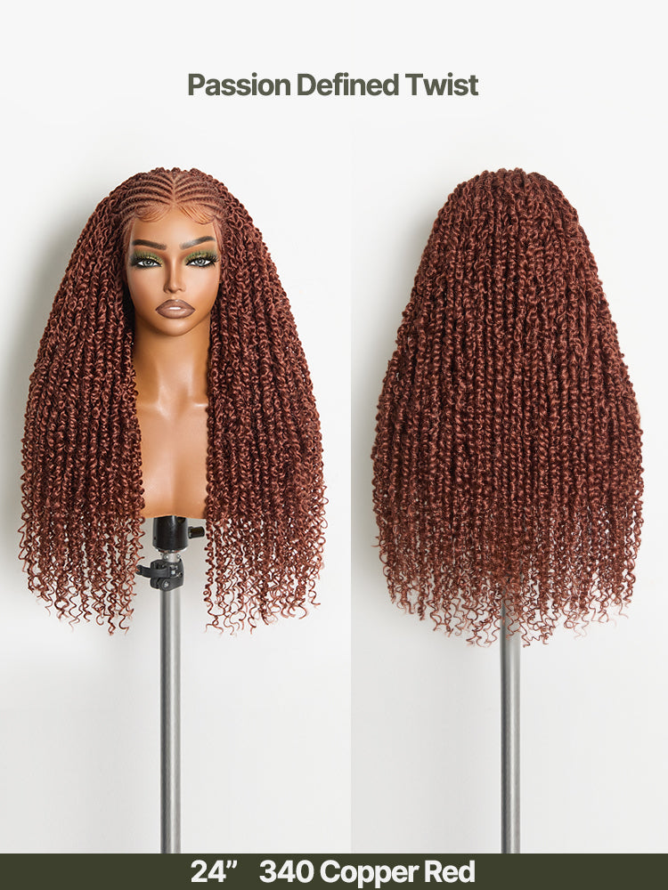 Frodio Veralux™ Fiber Passion Twist Wig 13x5 Frontal Lace Wig with Baby Hair-28