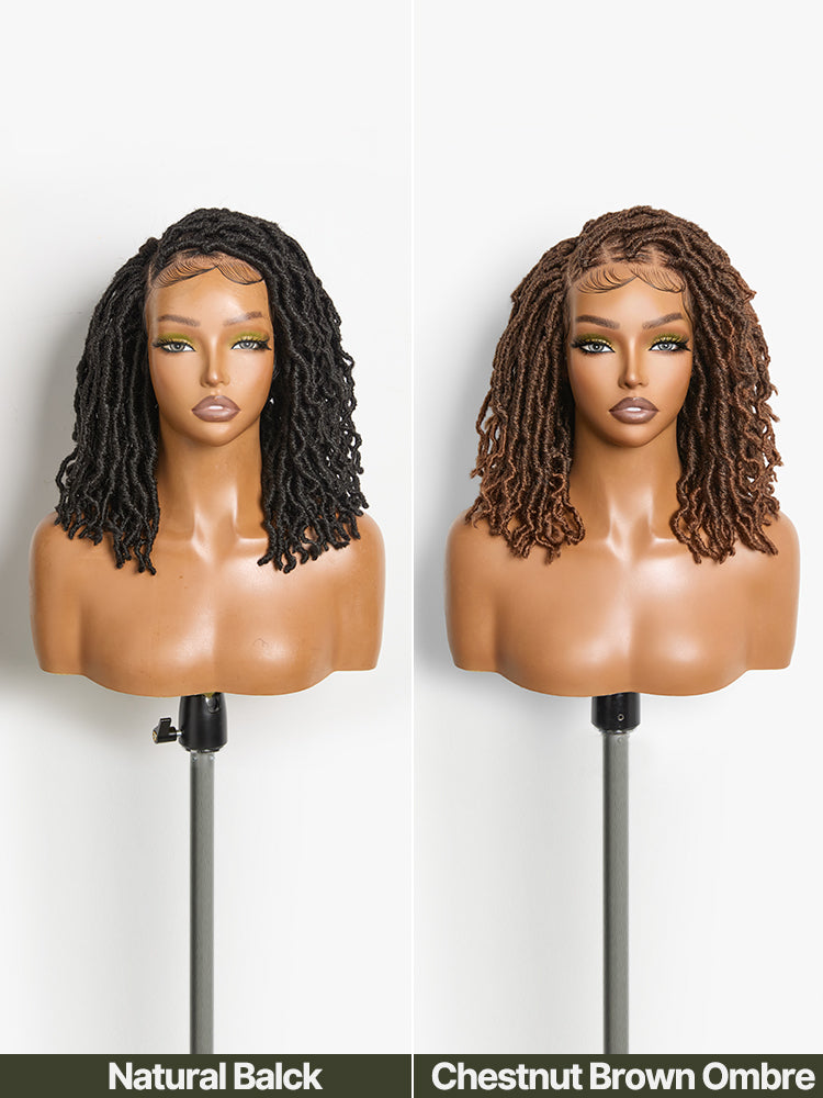 Frodio Veralux™ Fiber Faux Locs Wig 13x5 Lace Frontal Pre-Cut Lace with Baby Hair-07