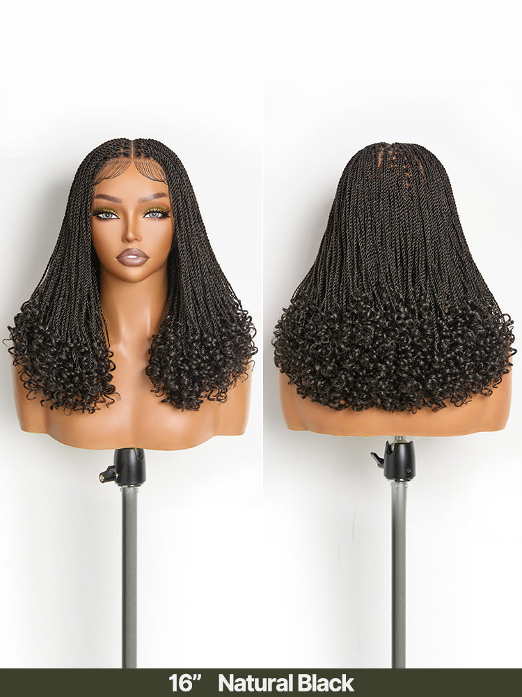 Frodio Veralux™ Fiber Mini Senegalese Twist Full Lace Wig with Curly Ends re-Cut Lace Ready to Wear-09