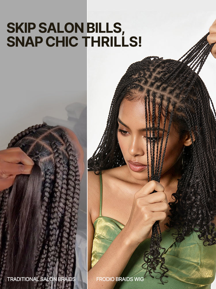 Frodio Veralux™ Fiber Mini Senegalese Twist Full Lace Wig with Curly Ends re-Cut Lace Ready to Wear-04
