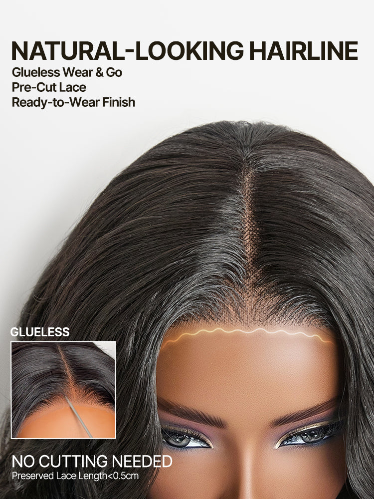 Frodio Veralux™ Synthetic Fiber + Human Hair Middle Part Loose Wave Wig Glueless Ready To Wear-77