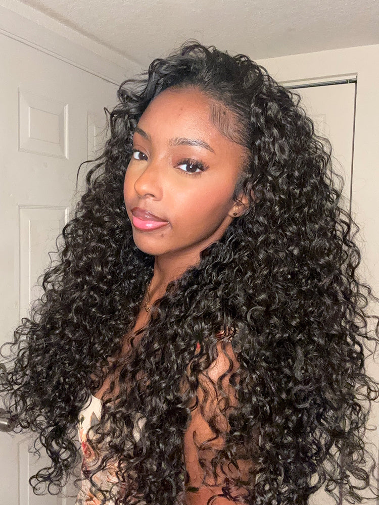 [Blend] Frodio 26" Veralux™ Blend Human Hair 3in1 Half Wig Ready To Wear Shaggy Waves Big Hair Curly Hair Wig