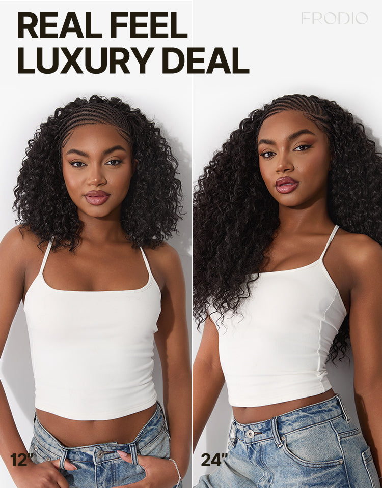 Frodio Veralux™ Fiber Fulani Braid Wig 13x6 Frontal Lace Wig Chic and